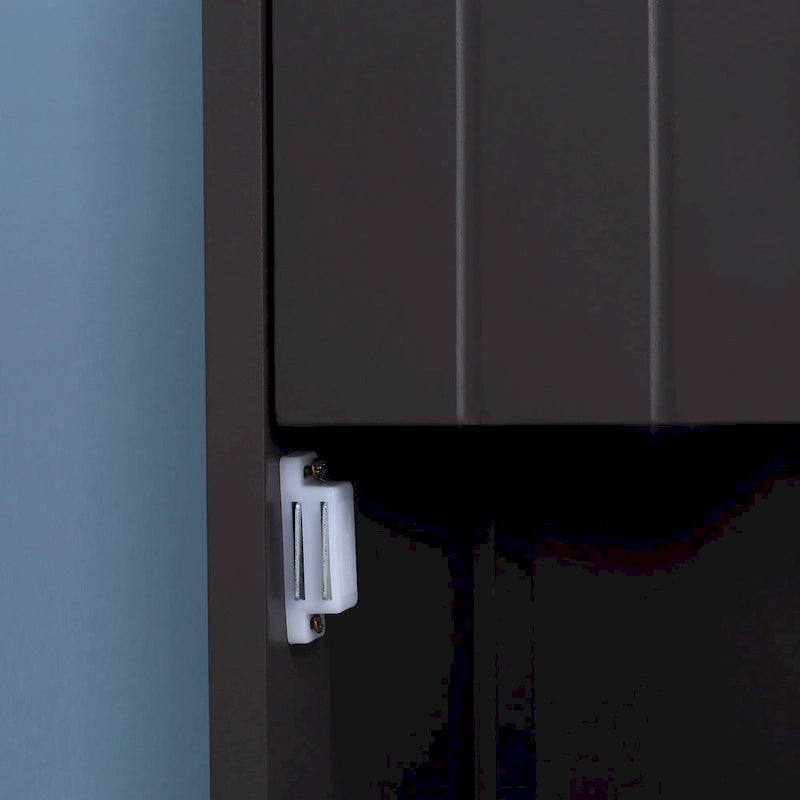 Tall Freestanding Bathroom Linen Tower Cabinet Open Shelves Drawer Door