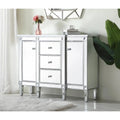 2-Door Mirrored Accent Cabinet